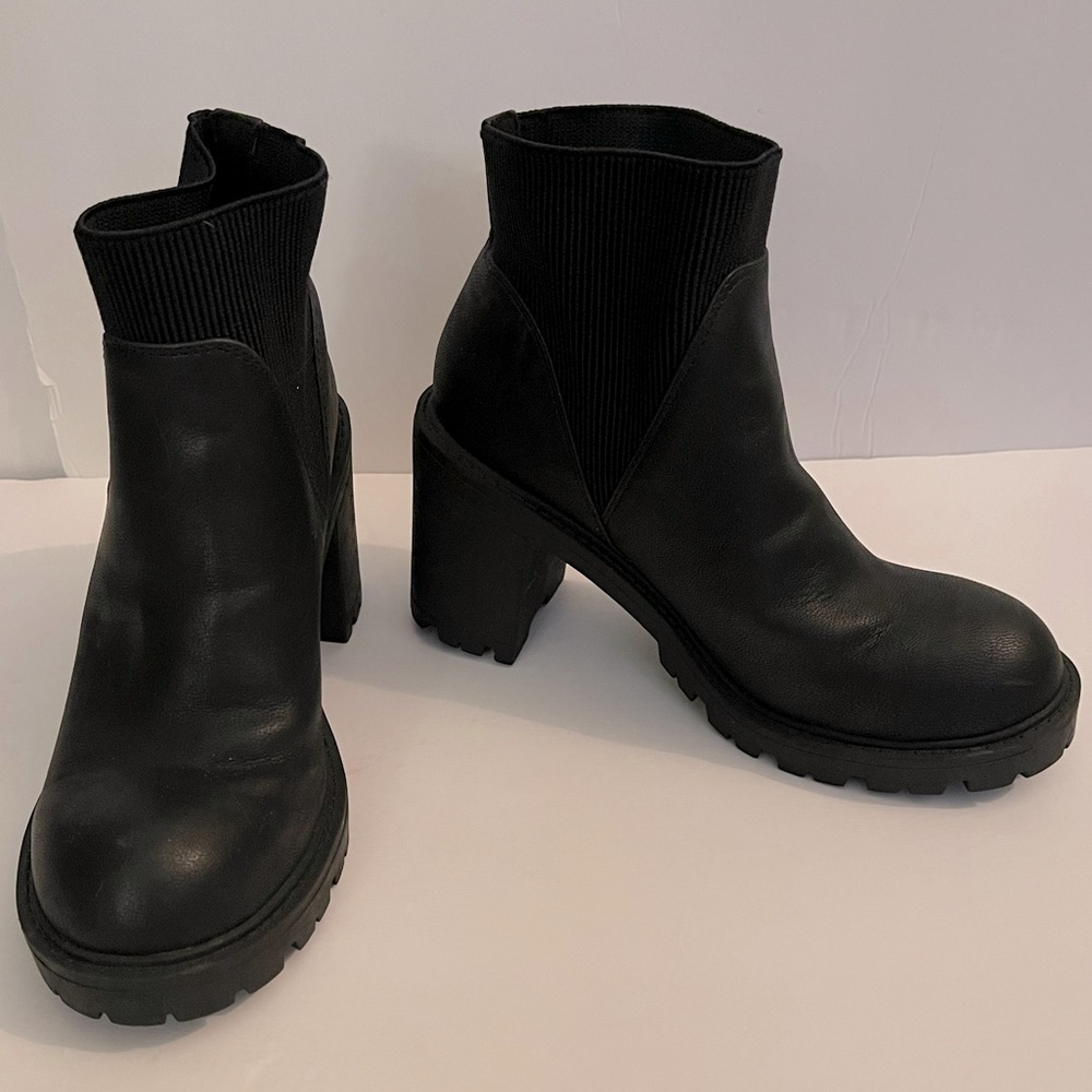 Block Heel Ankle Boots
